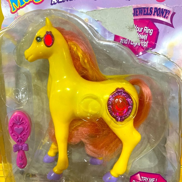 MAGIC TOUCH PONY VTG 1996 JEWELS PONY SAPPHIRE JEWELS LIGHT UP & BLINK WORKS! - Picture 6 of 15